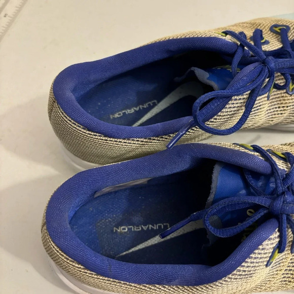 Nike women’s Lunar Empress 2 Glacier blue volt 819040-401 Golf cleats size 9.5 - Picture 10 of 12